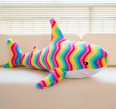 140CM Big Soft Simulation Cute Shark Plush Toys Kawaii Stuffed Kids Children Boys Girls Lovely Animal Pillow for Birthday Gifts