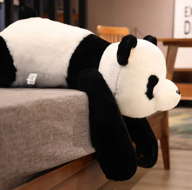 60cm-120cm Giant Panda Plush Toys Soft Sleep Pillow Cartoon Animal Bear Stuffed Baby Doll Classic Kids Birthday Christmas Gifts