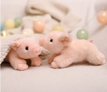 1pcs Cute Little Pig Miyoni Plush Toy Kawaii Stuffed Animal Piggy Soft Doll Sleep Companion Gift For Girl Boy