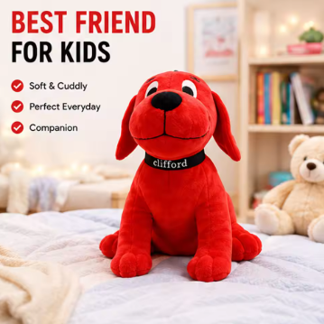 Clifford The Big Red Dog Plush Toy Soft Stuffed Animal Doll Cartoon Puppy Plush Kids Birthday Christmas Gift