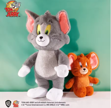 Original Kawaii Tom And Jerry Plush Toy Cartoon Anime Movie Cat Mouse Plushies Stuffed Animals Doll Toys For Kids Birthday Gifts