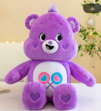 30CM Carebears Kawaii Rainbow Bear Plush Toy Lovely Anime Colorful Bear Stuffed Doll Room Decor Lovely Bear Birthday Gift