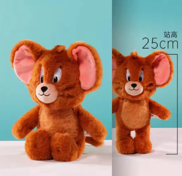 Original Kawaii Tom And Jerry Plush Toy Cartoon Anime Movie Cat Mouse Plushies Stuffed Animals Doll Toys For Kids Birthday Gifts