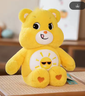 30CM Carebears Kawaii Rainbow Bear Plush Toy Lovely Anime Colorful Bear Stuffed Doll Room Decor Lovely Bear Birthday Gift