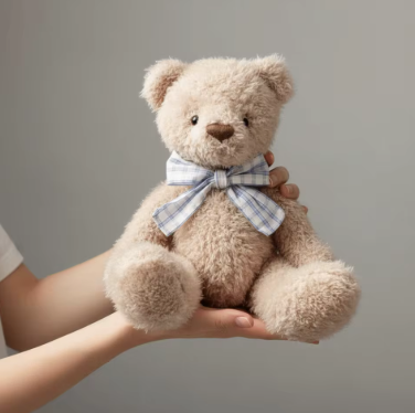 Christmas Gift Soft Bear Cute Fluffy Brown Soft Stuffed Animal Sweater Bear Children Gits Stuffed Animal Birthday Gift