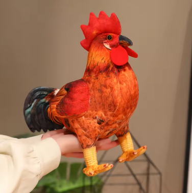 Hot High Quality 30/48cm Simulation Rooster Plush Toys Life Like Chicken Pillow Stuffed Soft Animal Dolls For Room Decor Gift