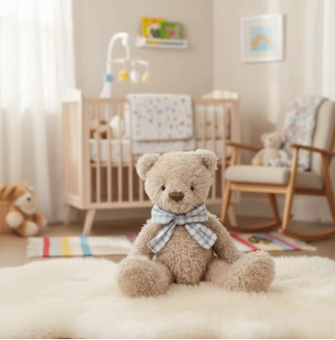 Christmas Gift Soft Bear Cute Fluffy Brown Soft Stuffed Animal Sweater Bear Children Gits Stuffed Animal Birthday Gift