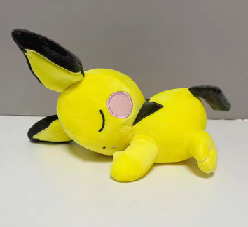 Sleeping Plush Stuffed Animal Cartoons Doll Soft Cute Pichu Doll Christmas Gifts