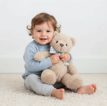 Christmas Gift Soft Bear Cute Fluffy Brown Soft Stuffed Animal Sweater Bear Children Gits Stuffed Animal Birthday Gift