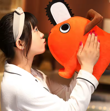 10/20/25/40cm Chainsaw Man Pochita Pendant Dolls Plush Toy Cartoon Pochita Pillow Stuffed Soft Toy for Kids Birthday Gift
