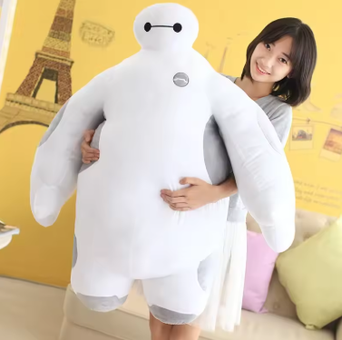 Disney Movie Big Hero 6 Peripherals Figure Plush Stuffed Toy Big Hero Baymax Comfortable Pillow Doll Room Ornament Holiday Gift