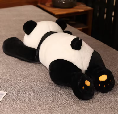 60cm-120cm Giant Panda Plush Toys Soft Sleep Pillow Cartoon Animal Bear Stuffed Baby Doll Classic Kids Birthday Christmas Gifts