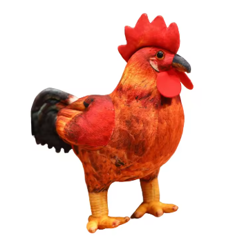 Hot High Quality 30/48cm Simulation Rooster Plush Toys Life Like Chicken Pillow Stuffed Soft Animal Dolls For Room Decor Gift