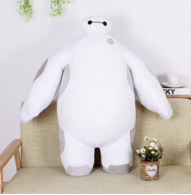 Disney Movie Big Hero 6 Peripherals Figure Plush Stuffed Toy Big Hero Baymax Comfortable Pillow Doll Room Ornament Holiday Gift