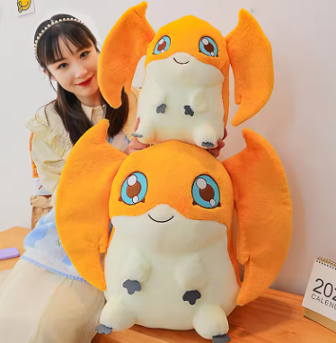 Kawaii Patamon Stuffed Plush Toy Doll Cartoon Cute Anime Figure Soft Pillow Room Decor Peluche Birthday Gift