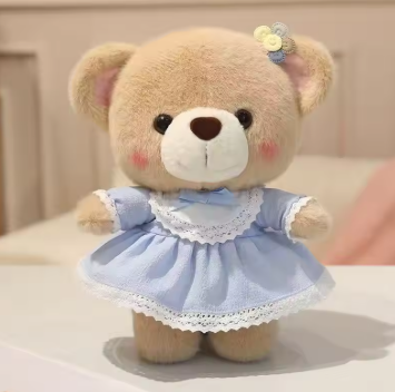 Latest Fun Teddy Bear Doll Kawaii Stuffed Plush Toy Handmade Doll Cartoon Anime Cute Pillow Children's Birthday Gift Doll