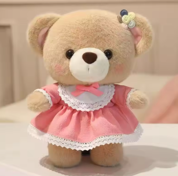 Latest Fun Teddy Bear Doll Kawaii Stuffed Plush Toy Handmade Doll Cartoon Anime Cute Pillow Children's Birthday Gift Doll