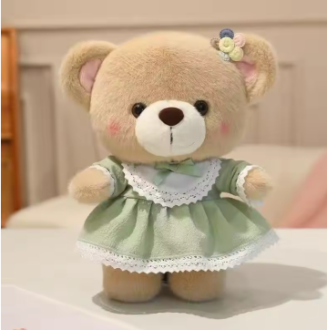 Latest Fun Teddy Bear Doll Kawaii Stuffed Plush Toy Handmade Doll Cartoon Anime Cute Pillow Children's Birthday Gift Doll
