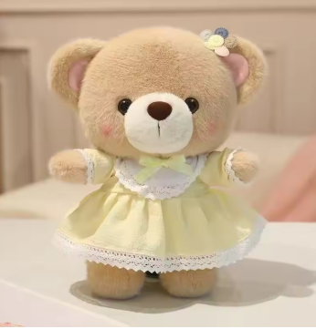 Latest Fun Teddy Bear Doll Kawaii Stuffed Plush Toy Handmade Doll Cartoon Anime Cute Pillow Children's Birthday Gift Doll
