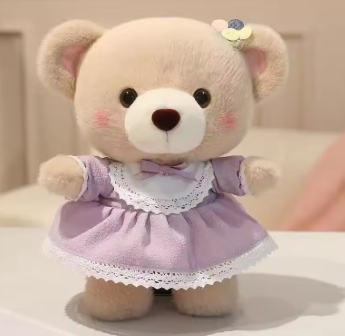 Latest Fun Teddy Bear Doll Kawaii Stuffed Plush Toy Handmade Doll Cartoon Anime Cute Pillow Children's Birthday Gift Doll