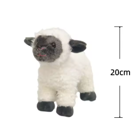 Sheep Plush Toys Standing/Lying Sheep Stuffed Doll 20cm Simulated Animal Toys Home Decor Toys Creative Birthday Surprise Gifts