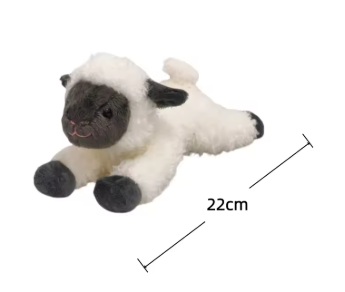 Sheep Plush Toys Standing/Lying Sheep Stuffed Doll 20cm Simulated Animal Toys Home Decor Toys Creative Birthday Surprise Gifts